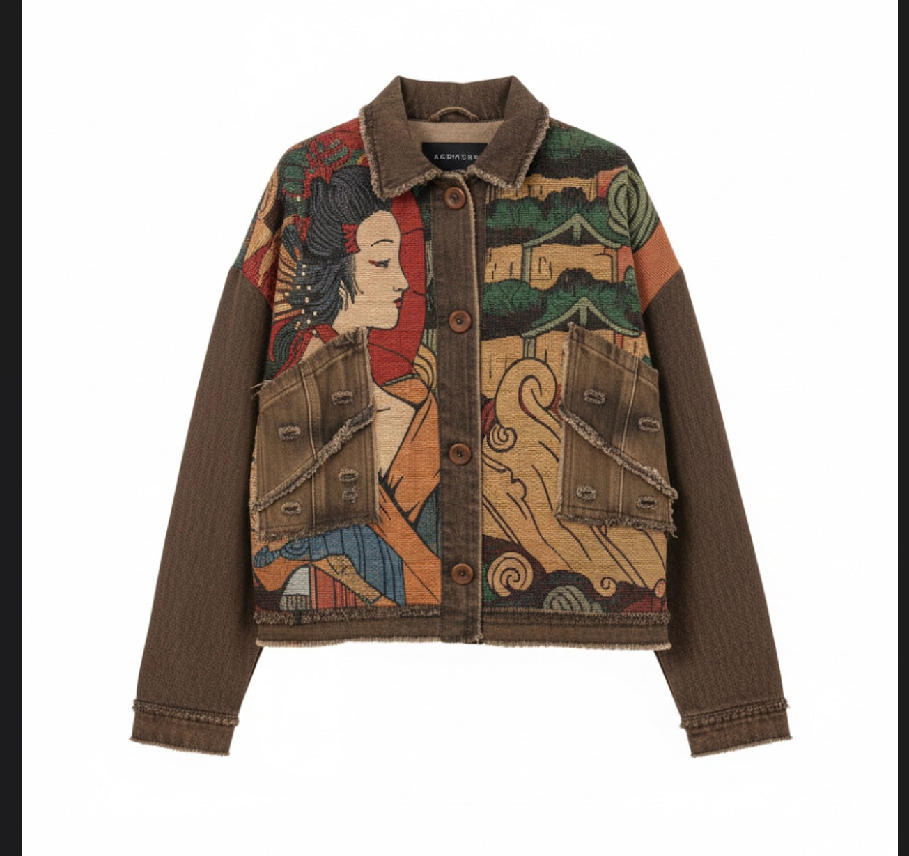 "Artisan Mosaic" Denim Jacket