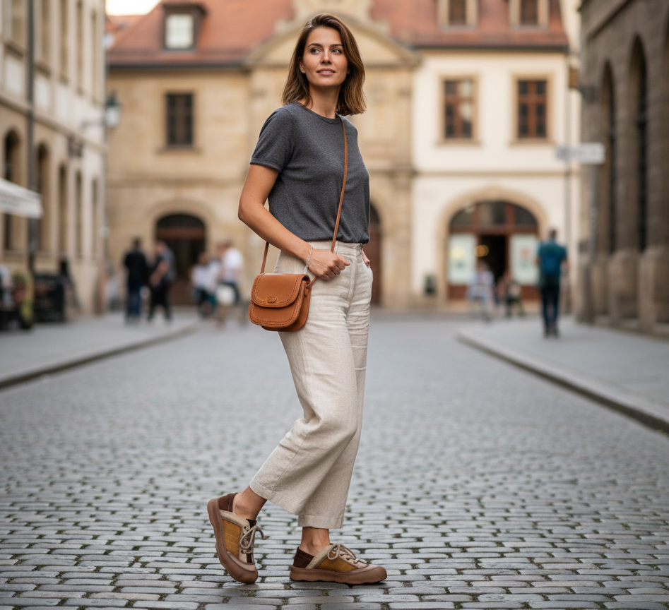 Unisex Design Sneakers - Earth Tones