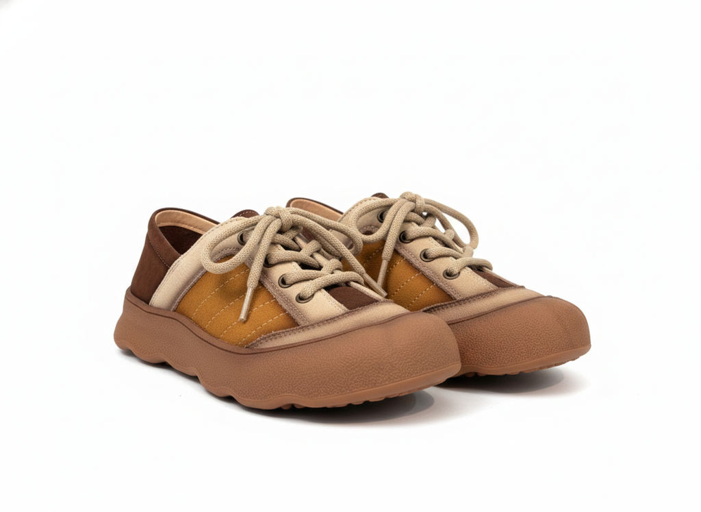 Unisex Design Sneakers - Earth Tones